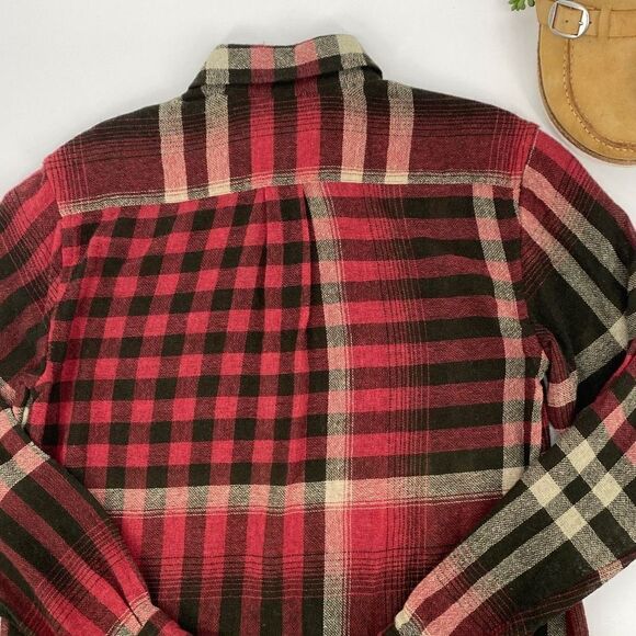 Polo Ralph Lauren Vintage Wool Cashmere Blend Plaid Button Down Flannel Shirt XS - Picture 10 of 15